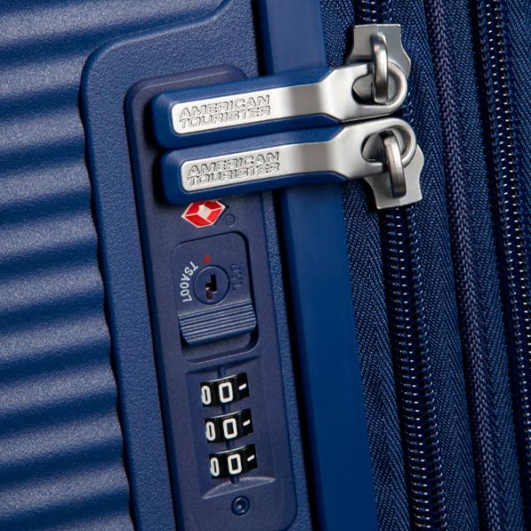 Valiză American Tourister Soundbox Spinner Expandable 35.5l/ Dark Blue photo 4 Valiză American Tourister Soundbox Spinner Expandable 35.5l/ Dark Blue photo 4