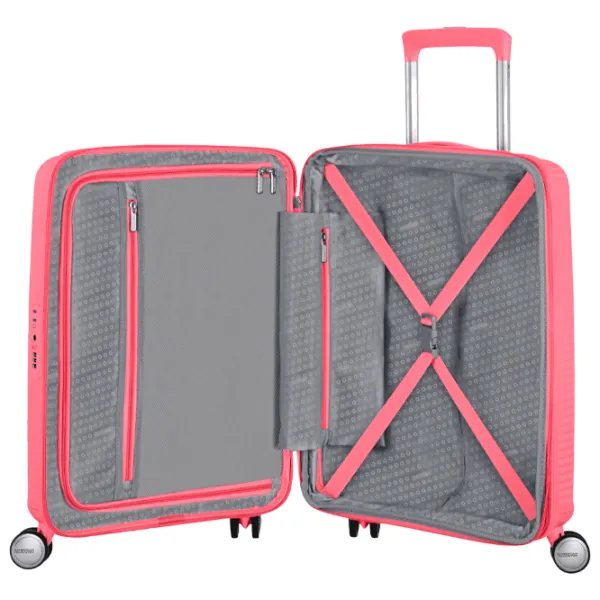 Valiză American Tourister Soundbox Spinner Expandable 35.5l/ Sun Kissed Coral photo 7 Valiză American Tourister Soundbox Spinner Expandable 35.5l/ Sun Kissed Coral photo 7