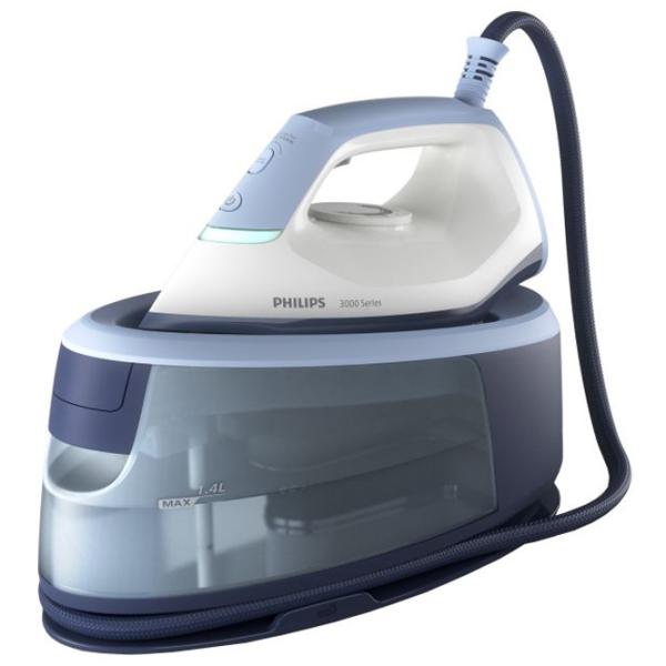 Fier de călcat Philips PSG3000/ 20 Cu generator de aburi/ 2400 W/ Blue photo 2