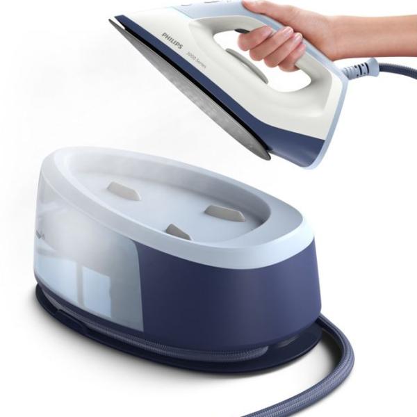 Fier de călcat Philips PSG3000/ 20 Cu generator de aburi/ 2400 W/ Blue photo 3