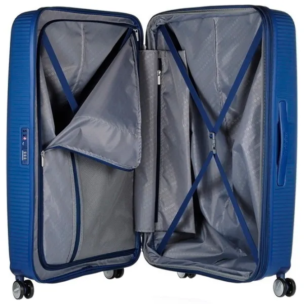 Valiză American Tourister Soundbox Spinner Expandable 97l/ Dark Blue photo 5 Valiză American Tourister Soundbox Spinner Expandable 97l/ Dark Blue photo 5