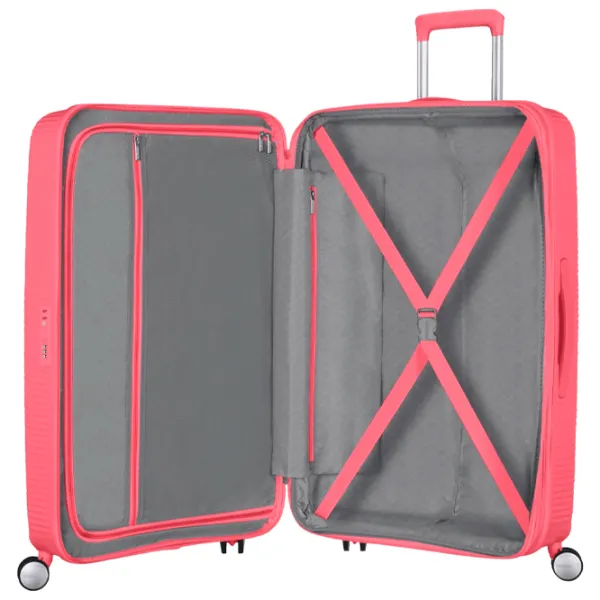 Valiză American Tourister Soundbox Spinner Expandable 97l/ Sun Kissed Coral photo 6 Valiză American Tourister Soundbox Spinner Expandable 97l/ Sun Kissed Coral photo 6