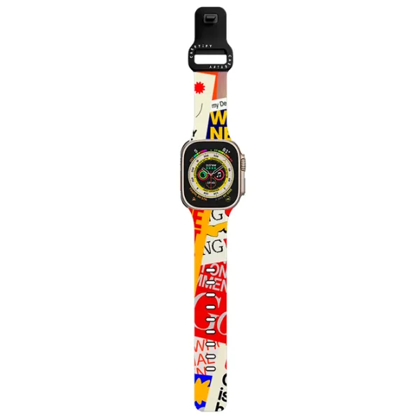Ремень Apple Watch Ultra 2 Impact Band Collage Pellets/ 42, 44, 45, 49 мм/ Разноцветный Черный photo 2 Ремень Apple Watch Ultra 2 Impact Band Collage Pellets/ 42, 44, 45, 49 мм/ Разноцветный Черный photo 2