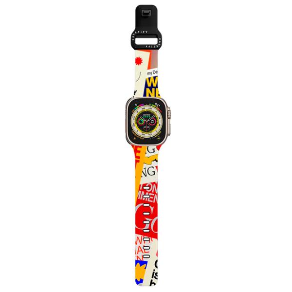 Ремень Apple Watch Ultra 2 Impact Band Collage Pellets/ 42, 44, 45, 49 мм/ Разноцветный Черный photo 2 Ремень Apple Watch Ultra 2 Impact Band Collage Pellets/ 42, 44, 45, 49 мм/ Разноцветный Черный photo 2