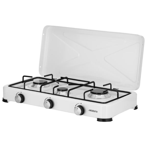 Plită de masă Ardesto GTC-NS3013W Pe gaz/ White photo 2 Plită de masă Ardesto GTC-NS3013W Pe gaz/ White photo 2