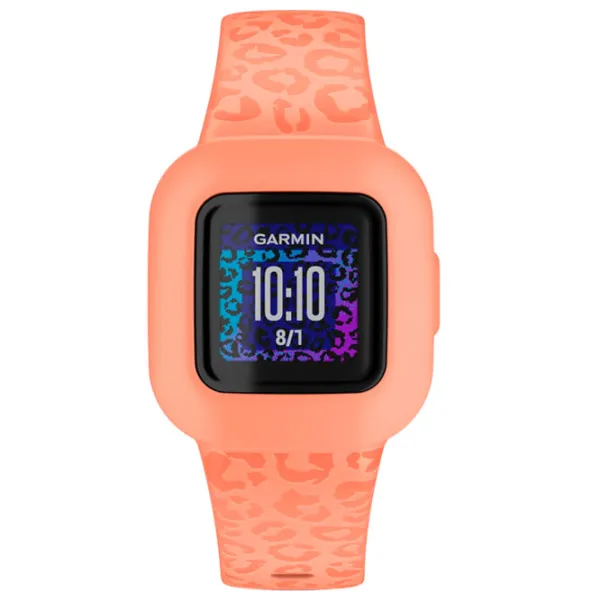 Детские часы Garmin Vivofit Jr.3 Peach Leopard 0.79"/ Персиковый photo 2