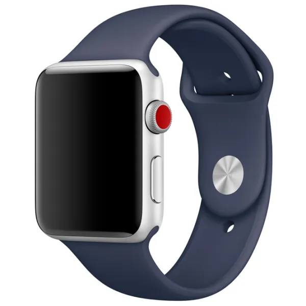 Curelușă Apple Watch 2 Sport Band Silicon/ 42/ 44 mm/ Blue Midnight photo 2 Curelușă Apple Watch 2 Sport Band Silicon/ 42/ 44 mm/ Blue Midnight photo 2