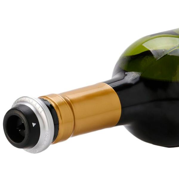Dop de vid Circle Joy Set dopuri de vid cu pompa pentru vin Silver photo 9