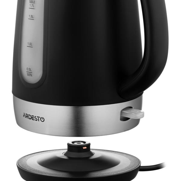 Ceainic electric Ardesto EKL-F19B 1.7l / Ascuns / Black photo 3