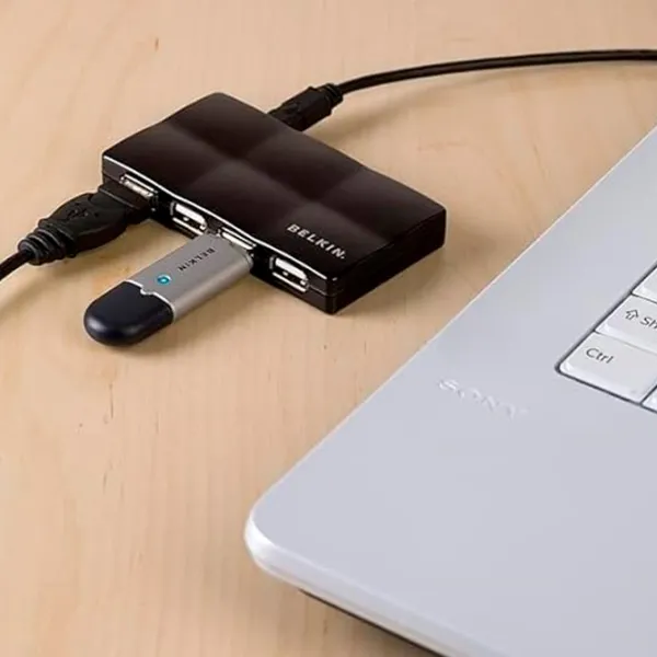 Adaptor Hub Belkin F5U701CWBLK USB/ Black photo 3