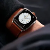 Ремень Apple Watch Genuine Leather Band Кожа/ 42, 44, 45, 49 мм/ Оранжевый photo 3
