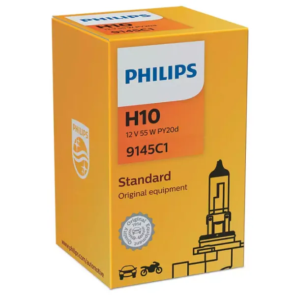 Lampă auto Philips 9145C1 Halogen/ H10/ PY20d/ 45 W photo 2