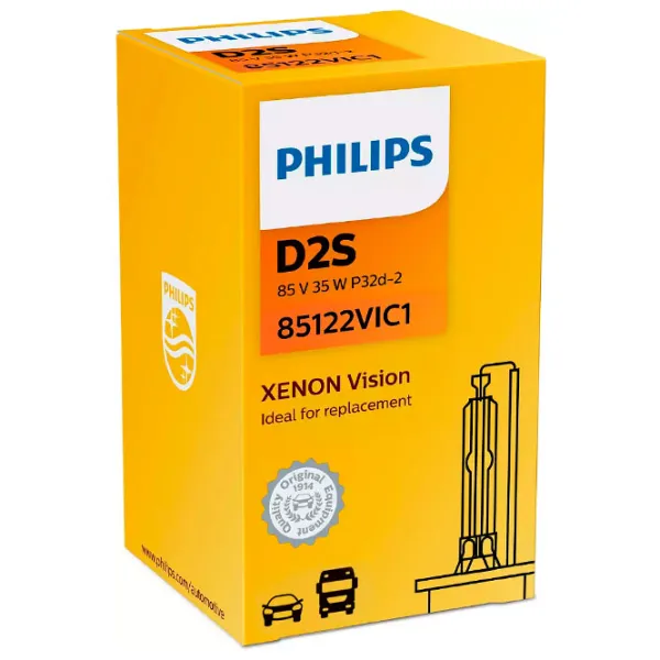 Автомобильная лампа Philips 85122VIC1 Ксенон/ D2S/ P32d-2/ 35 Вт/ 3300лм photo 2 Автомобильная лампа Philips 85122VIC1 Ксенон/ D2S/ P32d-2/ 35 Вт/ 3300лм photo 2