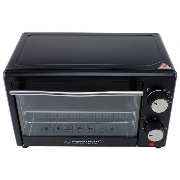 Cuptor electric Esperanza EKO007 10 l / 900 W / Black photo 2