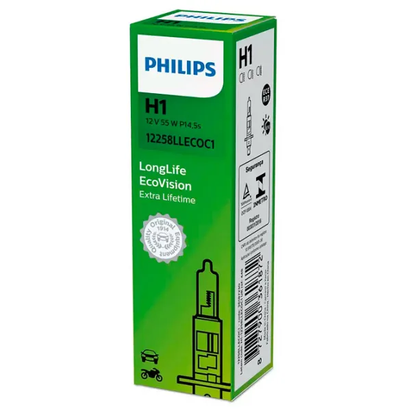 Автомобильная лампа Philips 12258LLECOC1 Галоген/ H1/ P14.5s/ 55 Вт/ 1550лм photo 2