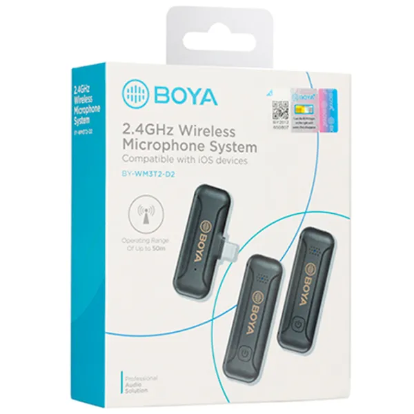 Микрофон Boya BY-WM3T2-D2 Черный photo 4