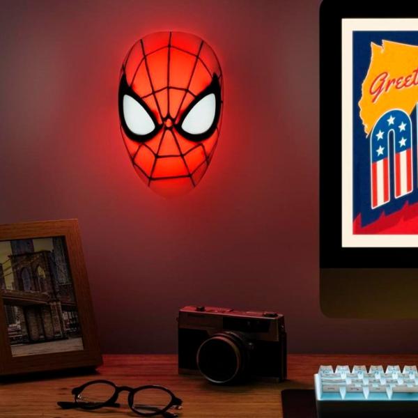 Настольная лампа фан Paladone Spiderman Mask Light Красный photo 4 Настольная лампа фан Paladone Spiderman Mask Light Красный photo 4