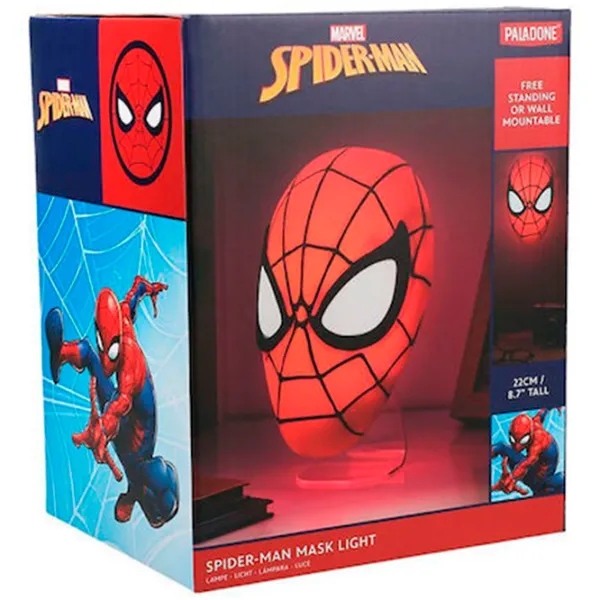 Настольная лампа фан Paladone Spiderman Mask Light Красный photo 5 Настольная лампа фан Paladone Spiderman Mask Light Красный photo 5