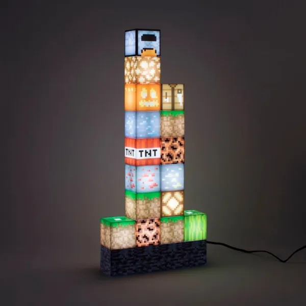 Настольная лампа фан Paladone Minecraft Block Building Light V2 Разноцветный photo 3