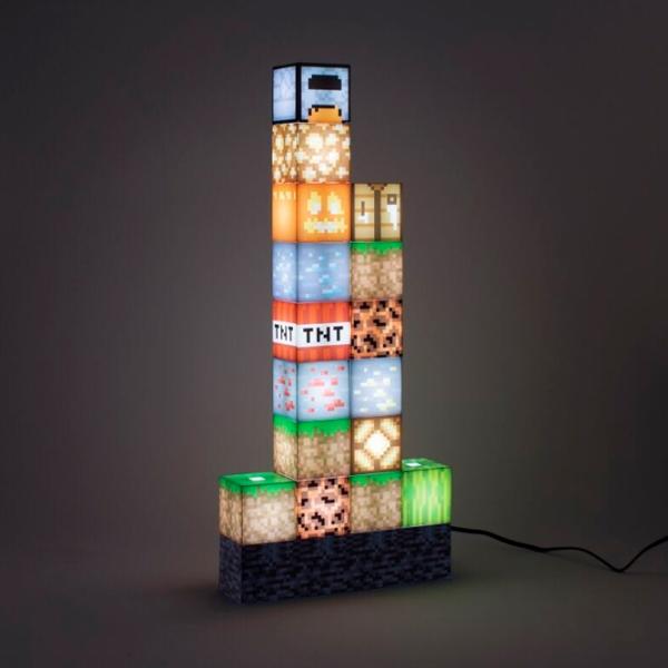 Настольная лампа фан Paladone Minecraft Block Building Light V2 Разноцветный photo 3