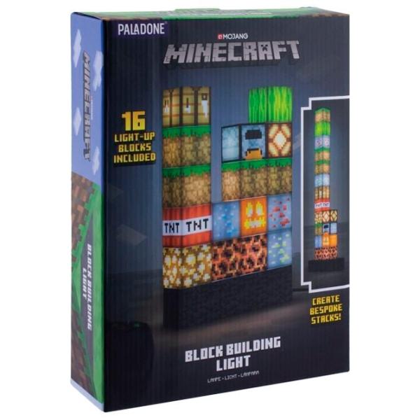 Настольная лампа фан Paladone Minecraft Block Building Light V2 Разноцветный photo 6