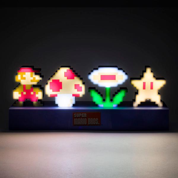 Lampă de masă fan Paladone Super Mario Bros Icons Light Multicolor photo 2 Lampă de masă fan Paladone Super Mario Bros Icons Light Multicolor photo 2