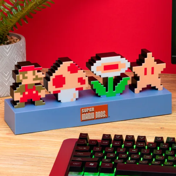 Lampă de masă fan Paladone Super Mario Bros Icons Light Multicolor photo 3 Lampă de masă fan Paladone Super Mario Bros Icons Light Multicolor photo 3