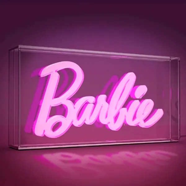 Lampă de masă fan Paladone Barbie LED Neon Light Transparent photo 3 Lampă de masă fan Paladone Barbie LED Neon Light Transparent photo 3