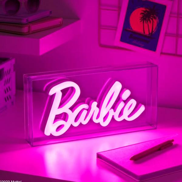 Lampă de masă fan Paladone Barbie LED Neon Light Transparent photo 5 Lampă de masă fan Paladone Barbie LED Neon Light Transparent photo 5