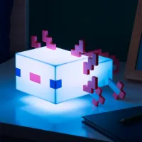 Lampă de masă fan Paladone Minecraft Axolotl Light White photo 6