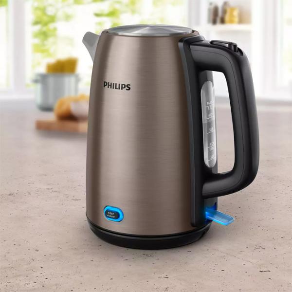 Ceainic electric Philips HD9355/92 1.7l / Ascuns / Brown photo 5