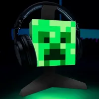 Настольная лампа Paladone Minecraft Creeper Head Черный photo 5