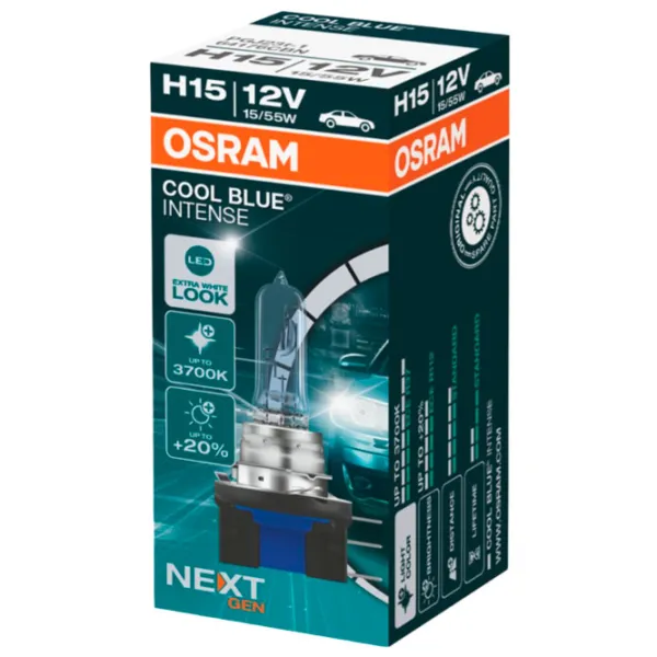 Lampă auto Osram 64176CBN Halogen/ H15/ PGJ19-1/ 55 W/ 1350lm photo 2