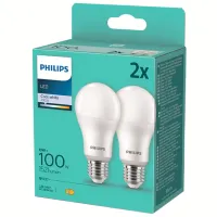 Комплект лампочек светодиодная Philips A67 PS04768 E27/ 13 Вт/ 4000 K/ 1521лм/ White photo 2
