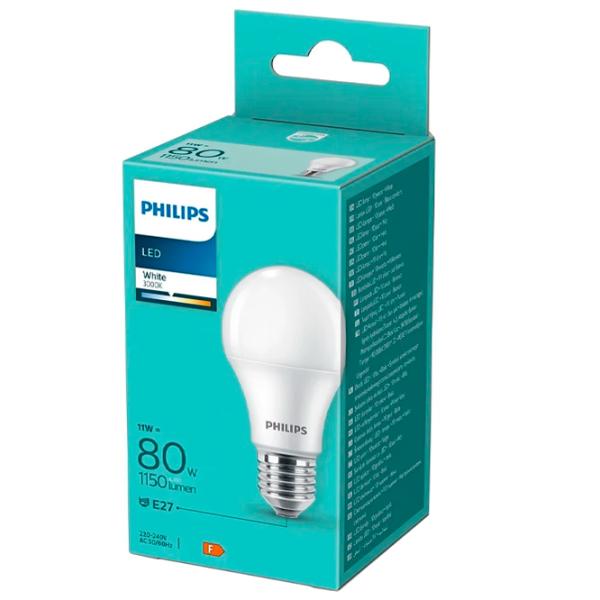 Лампочка светодиодная Philips A60 PS03646 E27/ 11 Вт/ 3000 K/ 1150лм/ Yellow photo 2 Лампочка светодиодная Philips A60 PS03646 E27/ 11 Вт/ 3000 K/ 1150лм/ Yellow photo 2