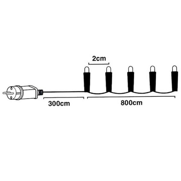 Luminițe decorative Christmas 33054 Ramura/ Multicolor photo 2