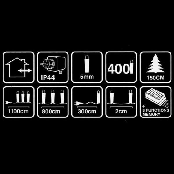 Luminițe decorative Christmas 33054 Ramura/ Multicolor photo 3