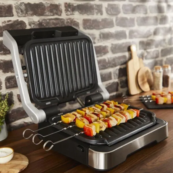 Grill electric Tefal GC772D30 Contact, Barbecue/ 2100 W/ Black Inox photo 2