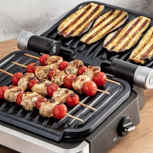Grill electric Tefal GC772D30 Contact, Barbecue/ 2100 W/ Black Inox photo 3