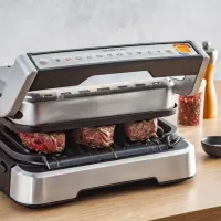 Электрогриль Tefal GC772D30 Контактный, Барбекю/ 2100 Вт/ Черный Нержавеющая сталь photo 4
