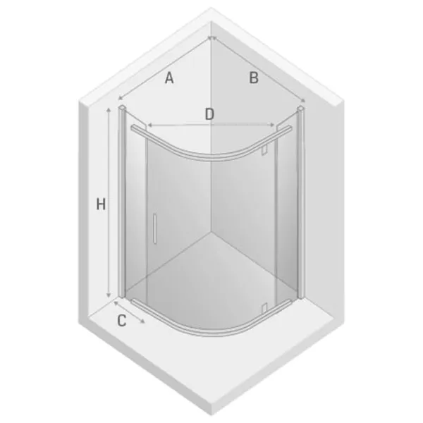 Душевая кабина New Trendy K-0468 Открытая кабина photo 7