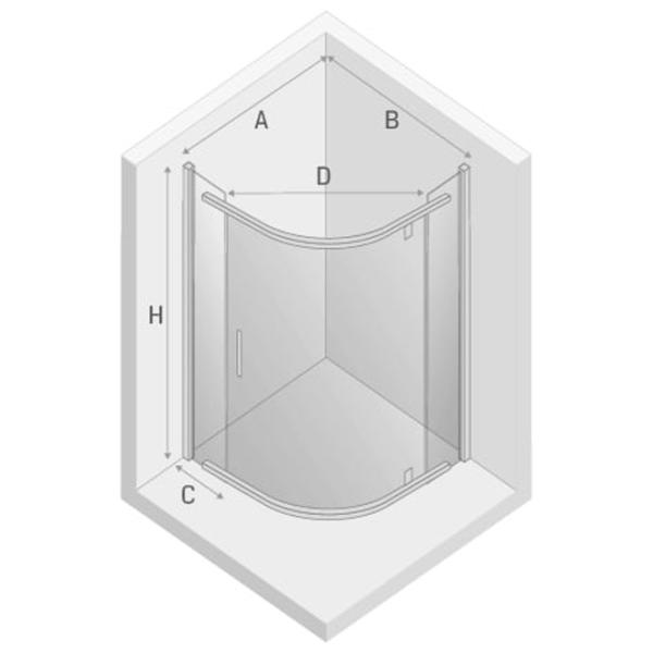 Душевая кабина New Trendy K-0468 Открытая кабина photo 7