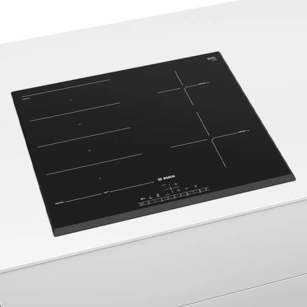 Plită încorporabilă cu inducție Bosch PXE651FC1E Vitroceramică/ Black photo 3
