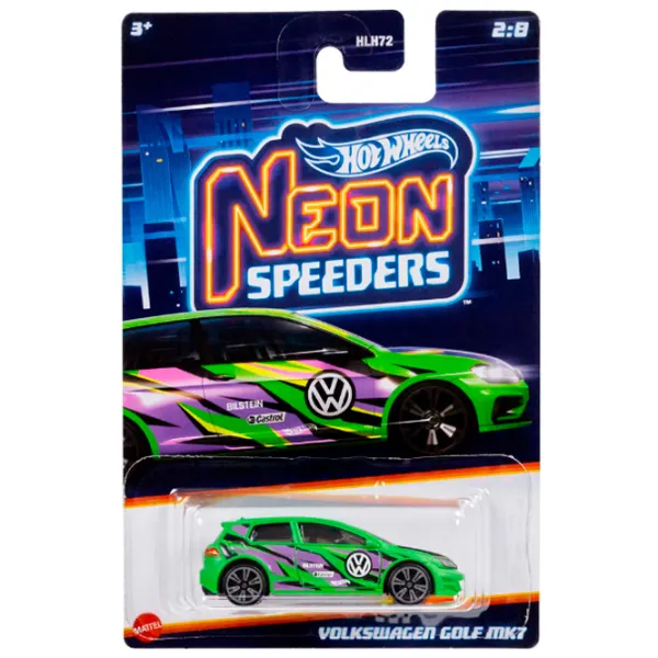 Mașină Hot Wheels Neon Speeders HLH72  / / Multicolor photo 2