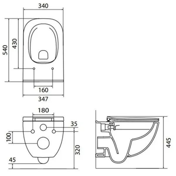 Унитаз Roca Palo Rimless Подвесной photo 2 Унитаз Roca Palo Rimless Подвесной photo 2