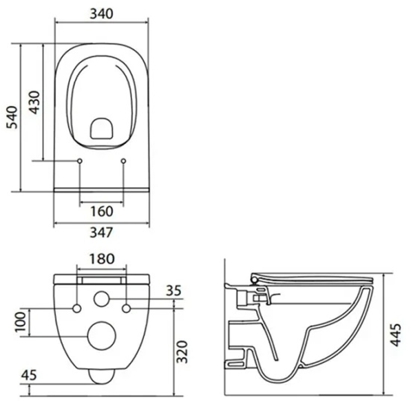 Унитаз Roca Palo Rimless Подвесной photo 2 Унитаз Roca Palo Rimless Подвесной photo 2