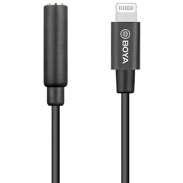 Adapter Boya BY-K8 Lightning/ Black photo 3