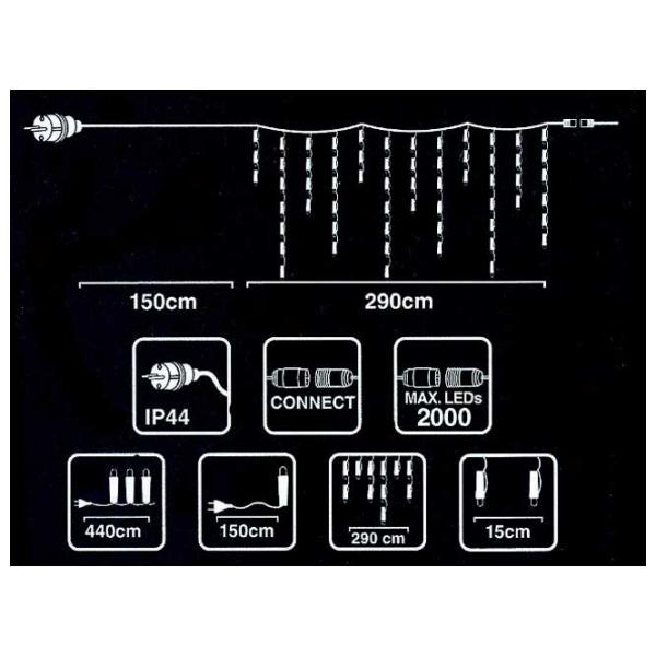 Luminițe decorative Christmas 23487 Țurțuri/ Alb cald photo 2 Luminițe decorative Christmas 23487 Țurțuri/ Alb cald photo 2