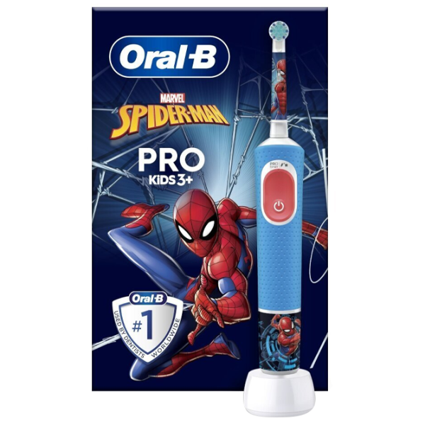 Periuță de dinți electrică Braun Kids Vitality PRO D103 Spiderman 2D/ Blue photo 3