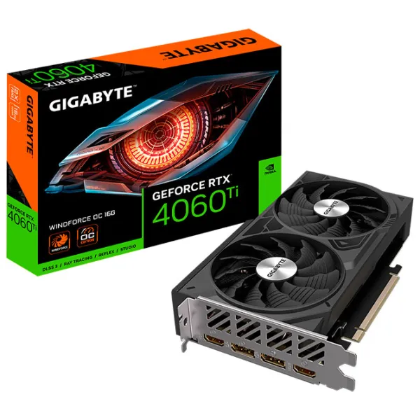 Placă video Gigabyte GeForce RTX 4060 Ti WINDFORCE OC PCI Express 4.0 / 16 GB photo 6 Placă video Gigabyte GeForce RTX 4060 Ti WINDFORCE OC PCI Express 4.0 / 16 GB photo 6